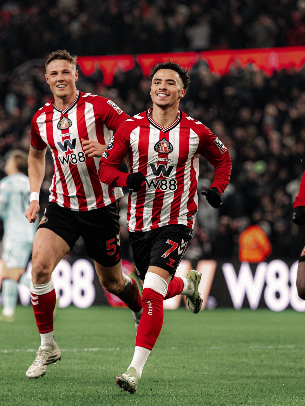 Joie après un but avec Sunderland