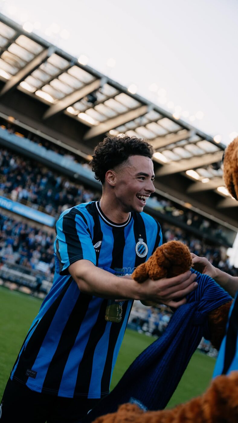 Avec les supporters du Club Brugge